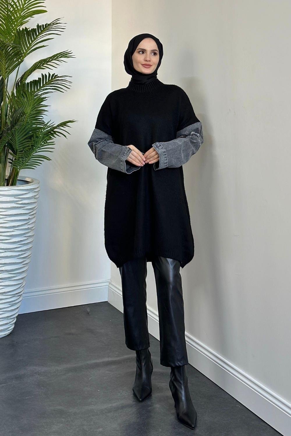 Kelly Triko Kazak Siyah