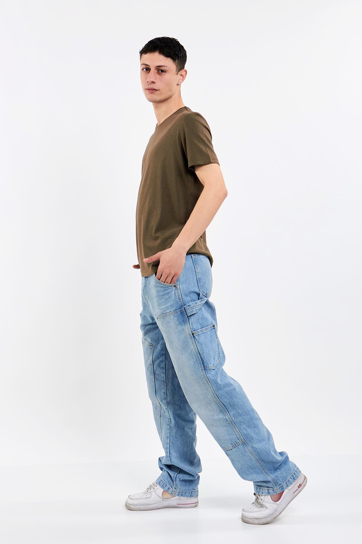 Slim Fit %100 pamuk Unisex T-shirt