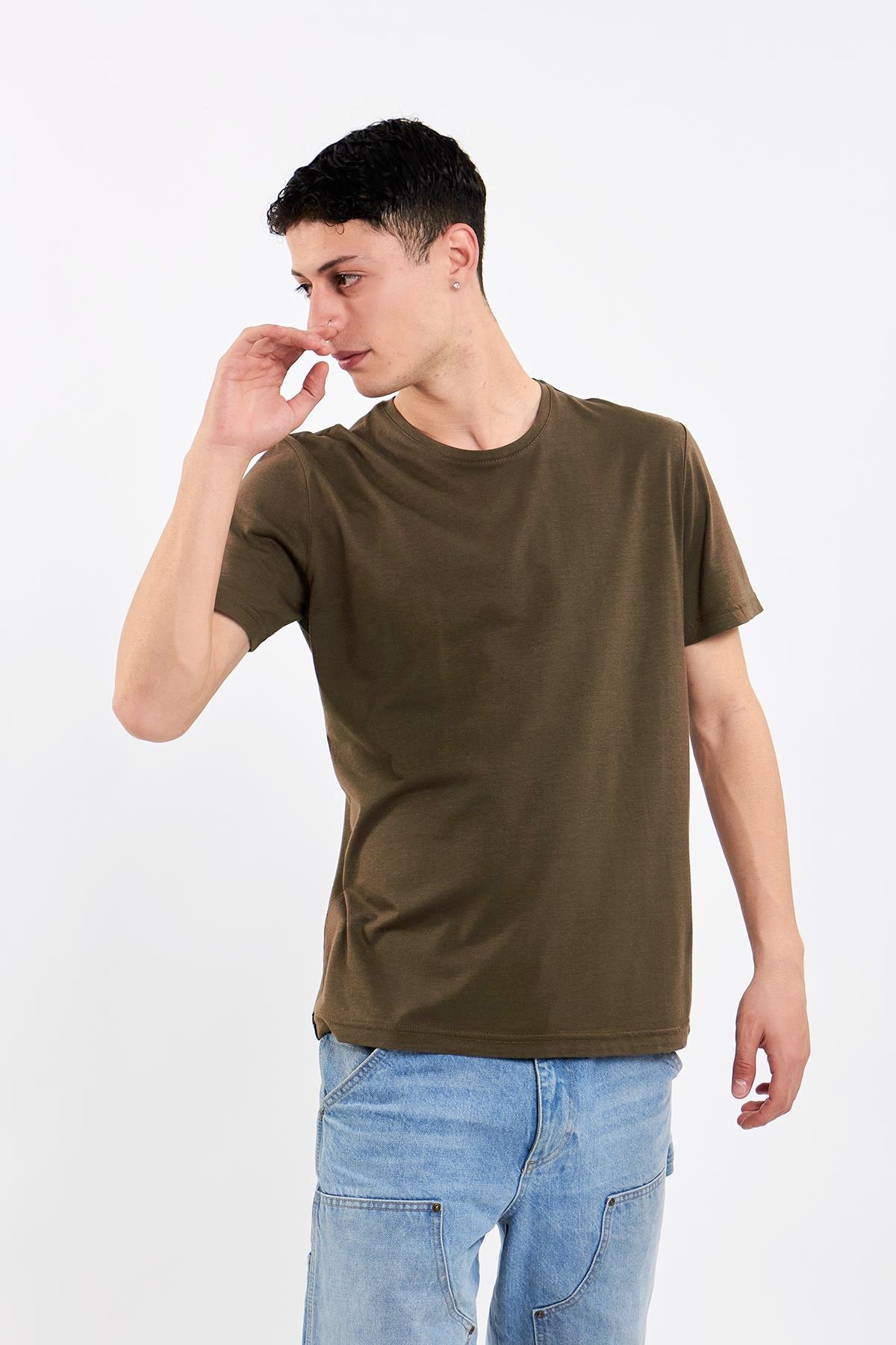 Slim Fit %100 pamuk Unisex T-shirt