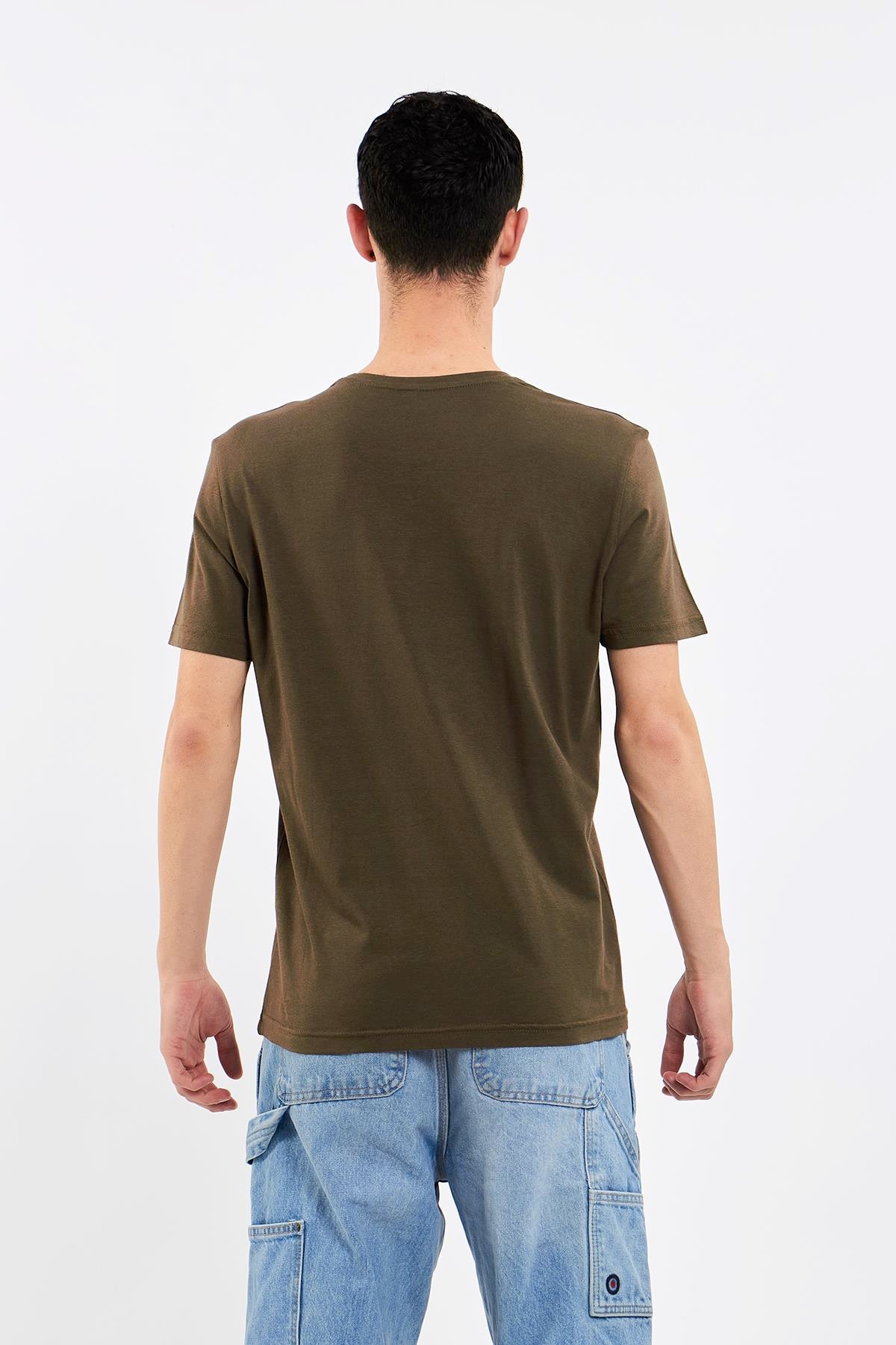 Slim Fit %100 pamuk Unisex T-shirt