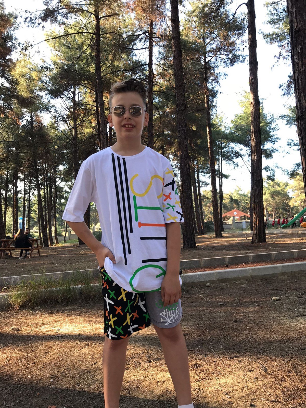 Erkek Çocuk Şortlu Baskılı Alt Üst Takım
