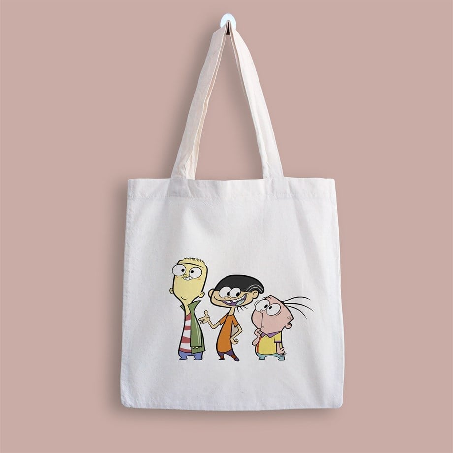 Ed, Edd ve Eddy Baskılı Bez Çanta
