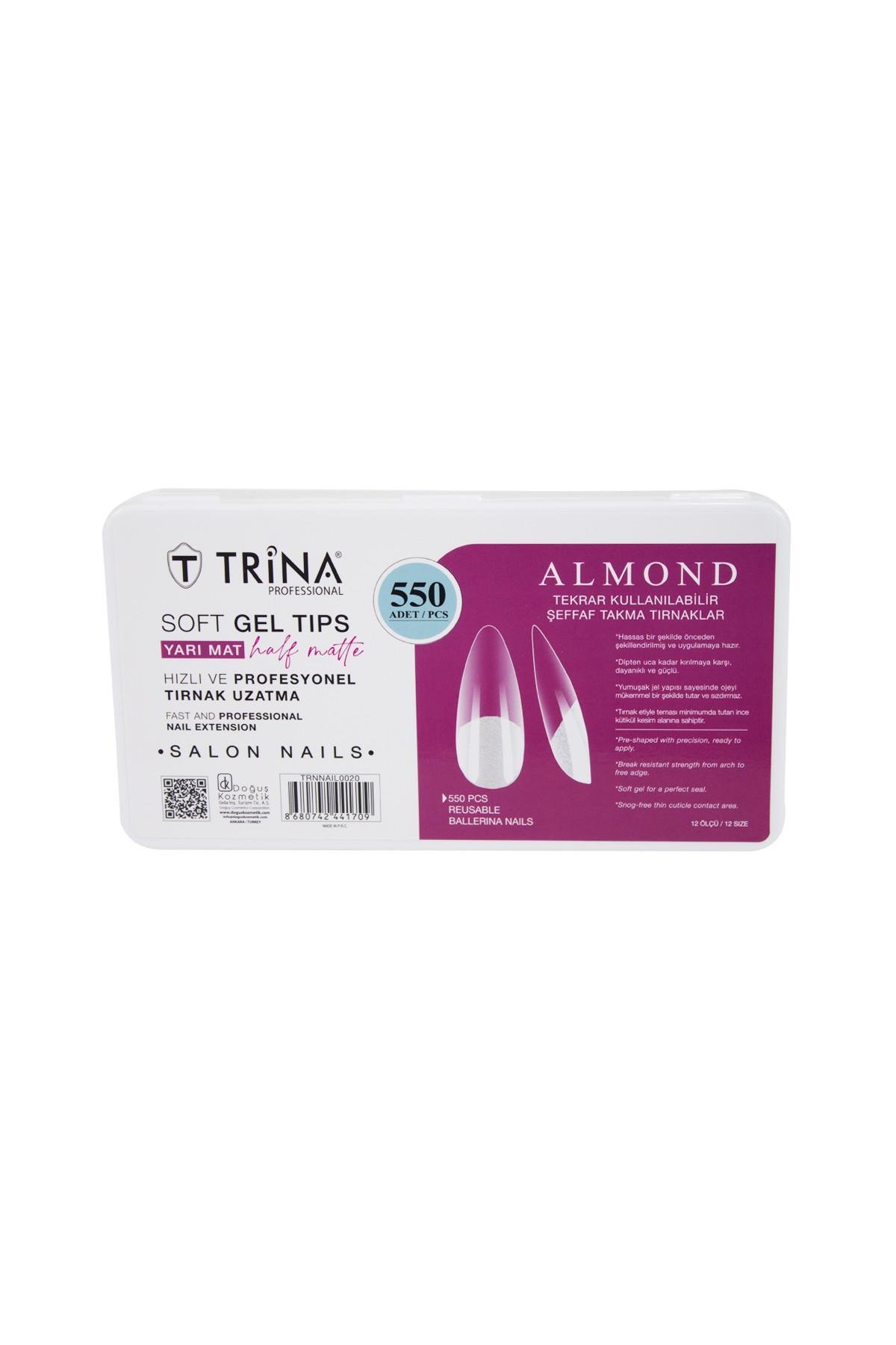550 Lİ SOFT JEL TIRNAK - ALMOND (YARI MAT)