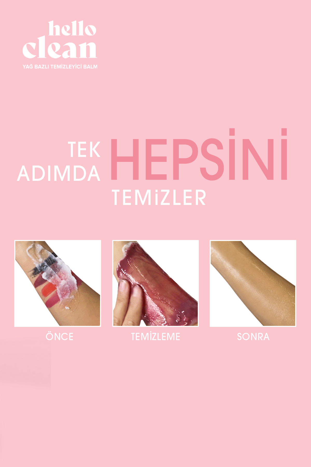 Herbaderm Hello Clean  Kuru ve Hassas Ciltler İçin Yağ Bazını Temizleyici Balm  100 Ml