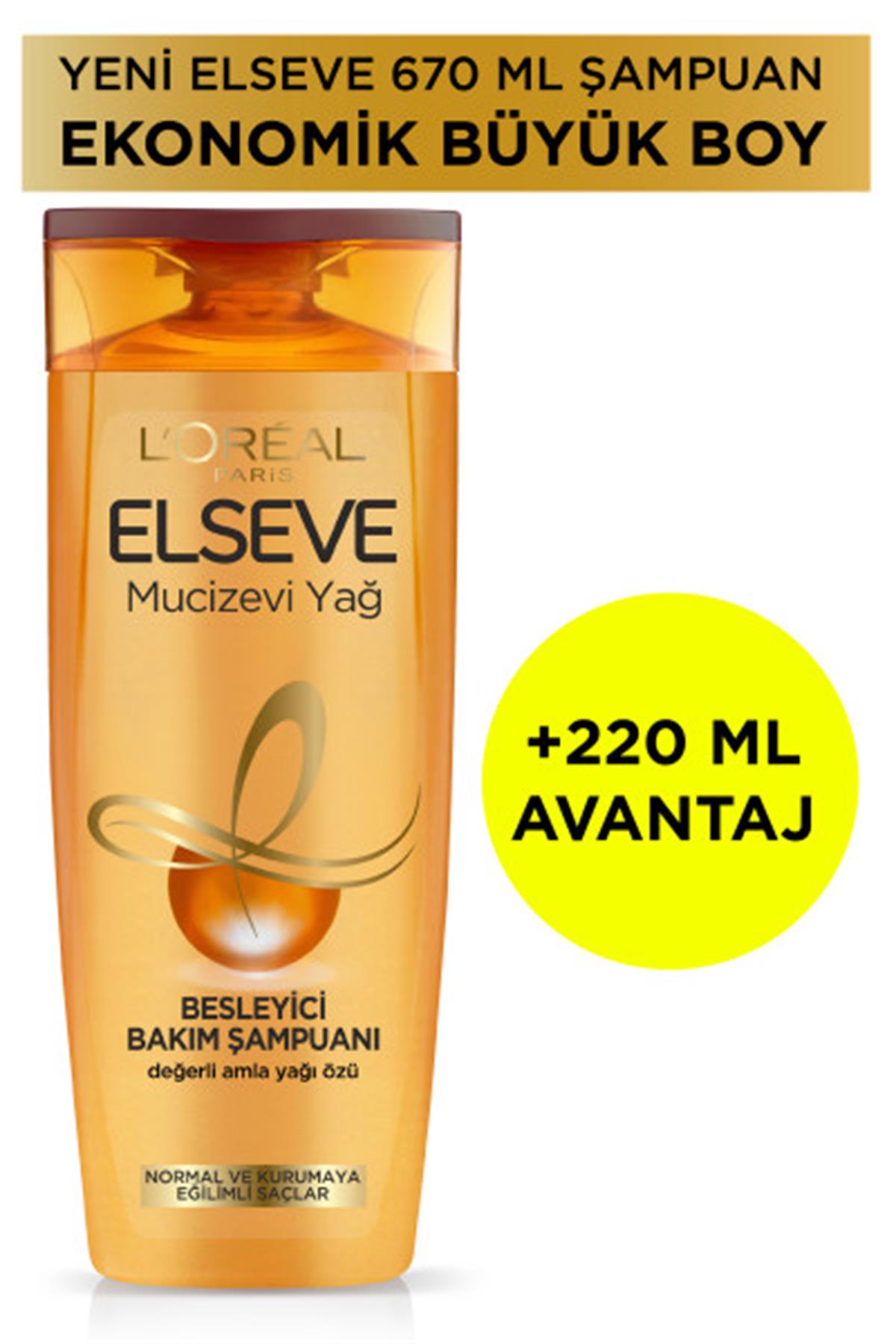 L'Oréal Paris Elseve 6 Mucizevi Yağ Besleyici Bakım Şampuanı 670 ml