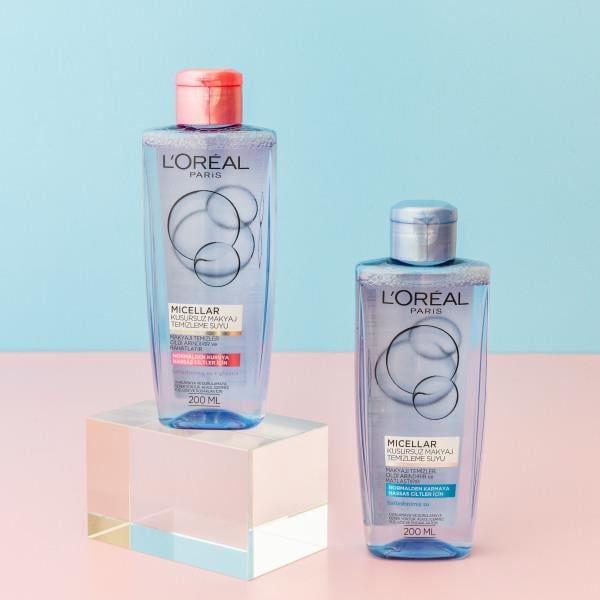 L'Oreal Paris Micellar Makyaj Temizleme Suyu Normalden Ve Karmaya Hassas Ciltler İçin 200 ml