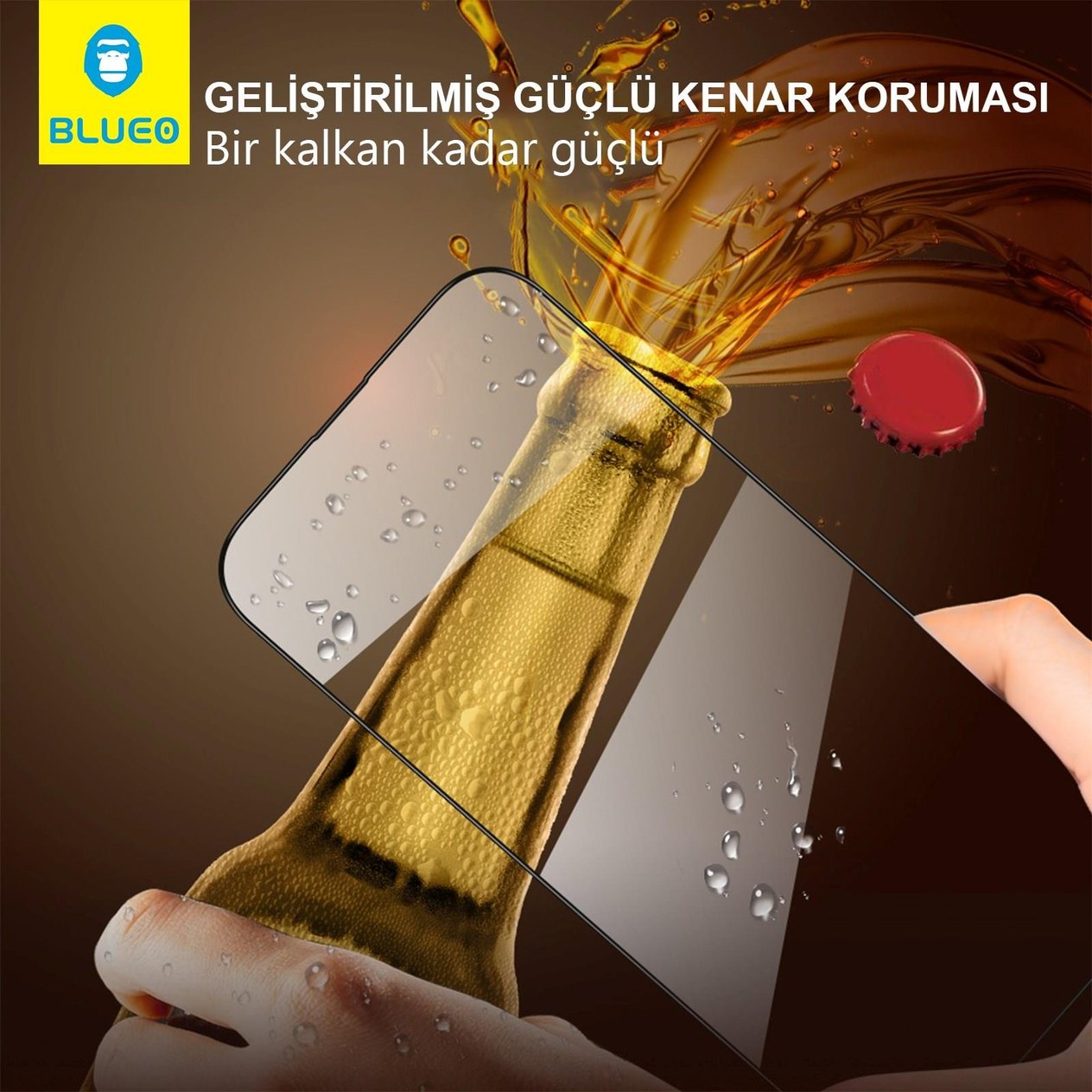 Anti-Dust HD iPhone 15 Pro Max Uyumlu  Ahize ve Ekran Toz Çizik Önleyici Cam Ekran Koruyucu Aparatlı