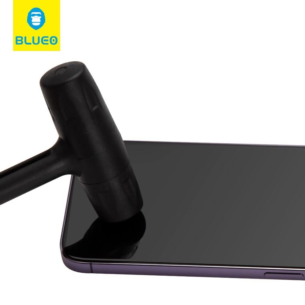 Blueo 15 Pro Uyumlu Uygulama Aparatlı Corning Gorilla Anti-static Cam Ekran Koruyucu Darbe Emici