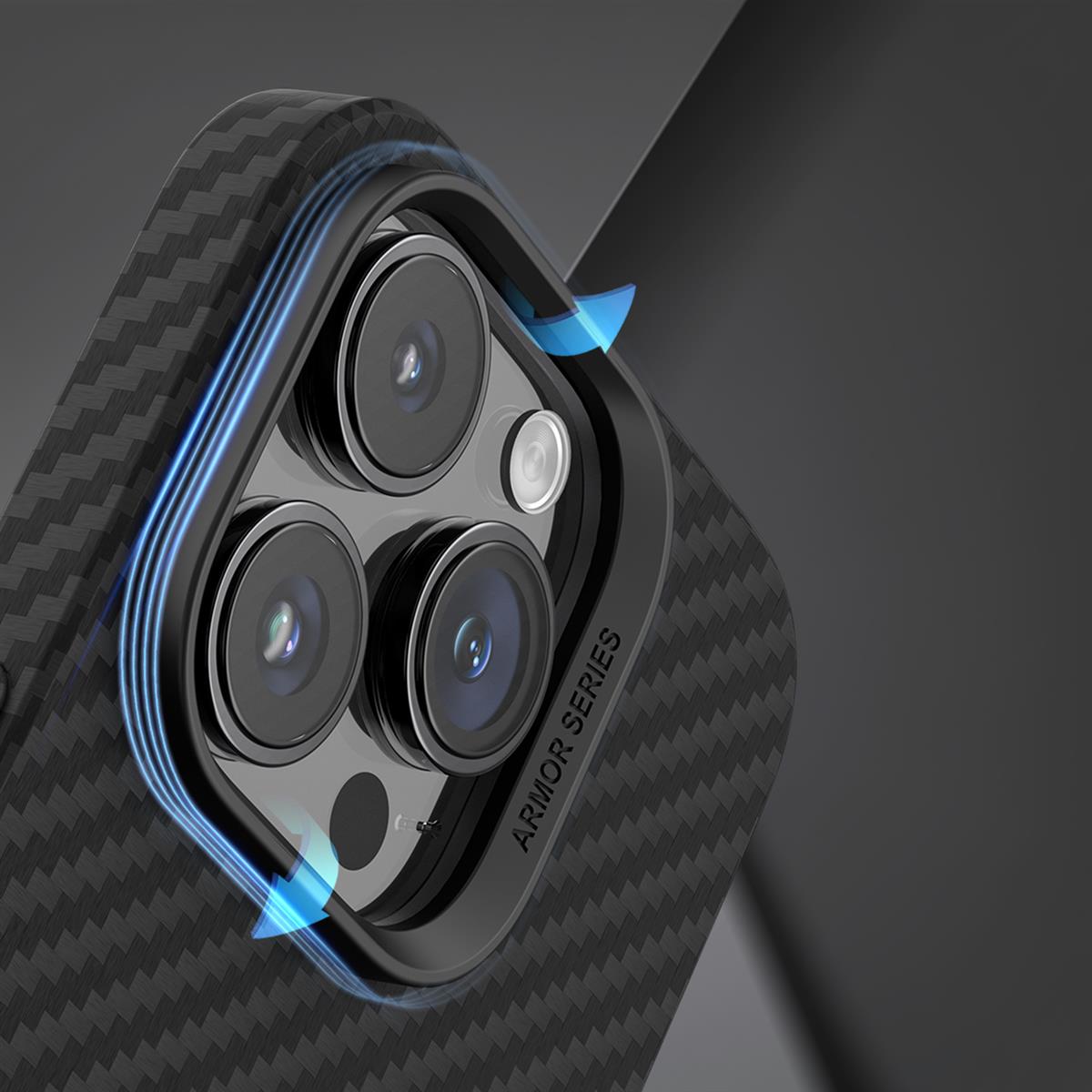 Blueo Armor Aramid Fiber Anti-Drop Magsafe Kılıf iP 14 Pro