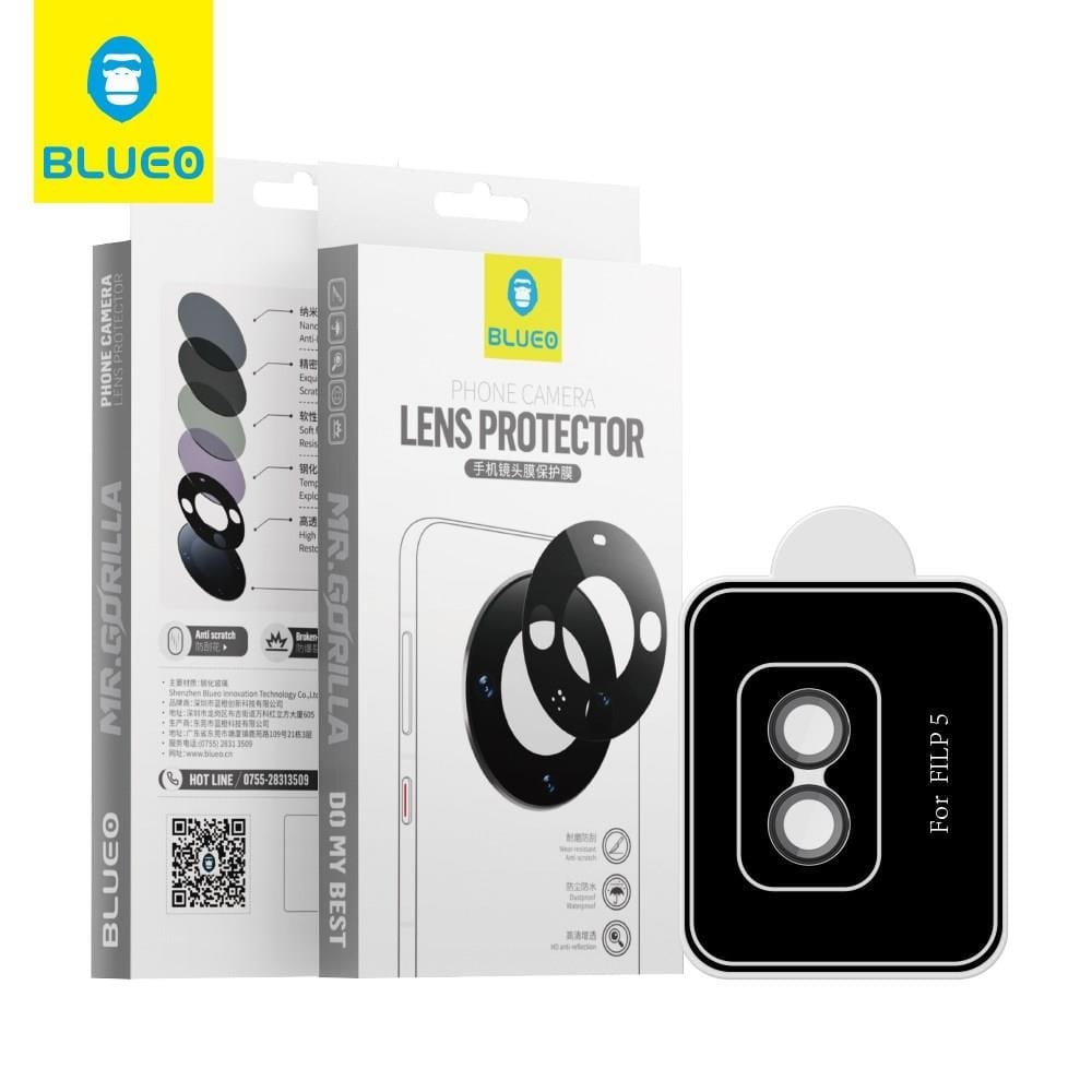 Blueo Samsung Flip 5 Uyumlu Siyah Kamera Lens Koruyucu