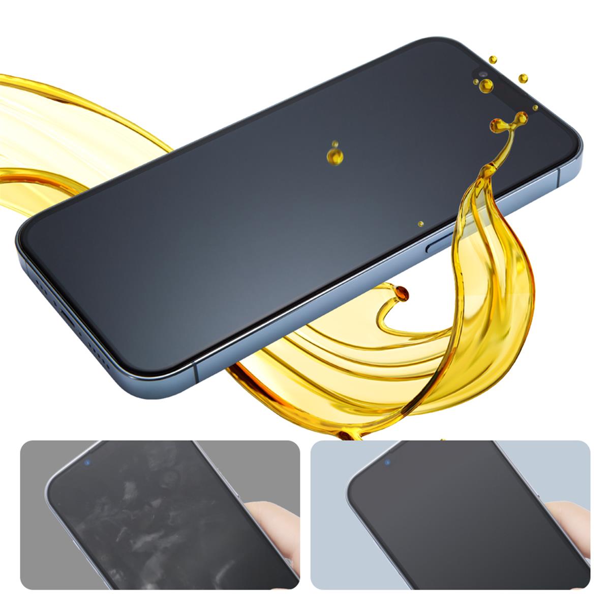 Blueo Ultra Clear AR Anti-Reflective HD Uygulama Aparatlı Cam Ekran Koruyucu iP 14 Pro Max