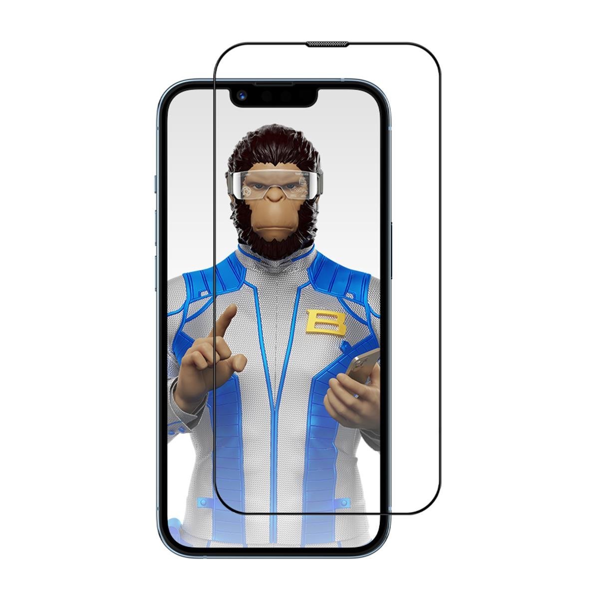 Blueo Ultra Clear AR Anti-Reflective HD Uygulama Aparatlı Cam Ekran Koruyucu iP 14 Pro Max