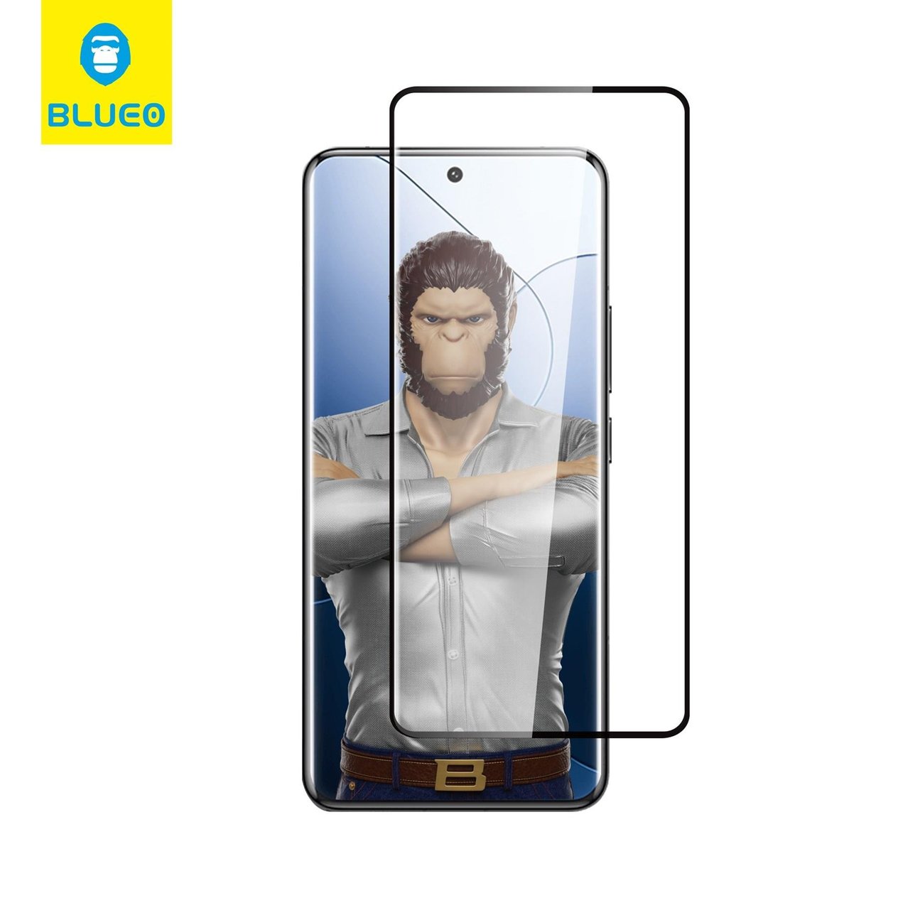 Blueo Xiaomi 14 Pro Uyumlu Full Glue Cam Ekran Koruyucu