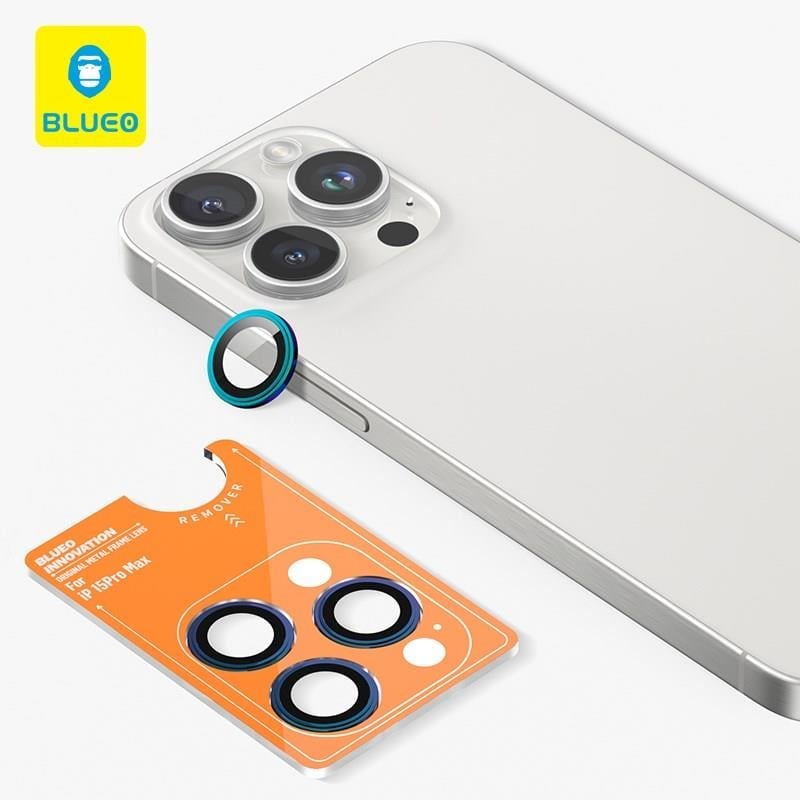 iP 14/iP 14 Plus Metal Çerçeve Lens Koruyucu Colorful Renkli