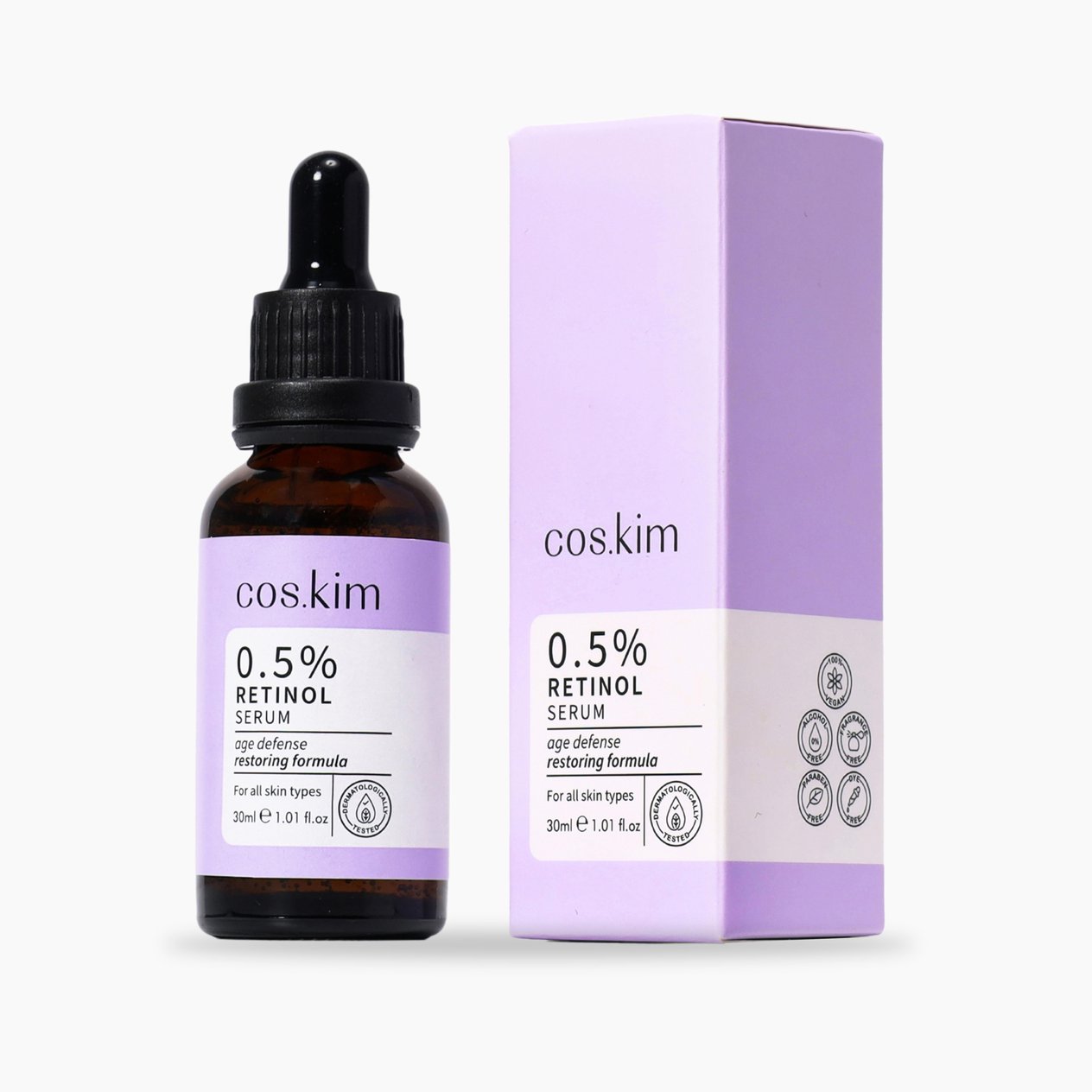 %0.5 Retinol Cilt Yenileyici Kırışıklık ve Yaşlanma Karşıtı Bakım Serumu | 0.5% Retinol Serum 30 ml