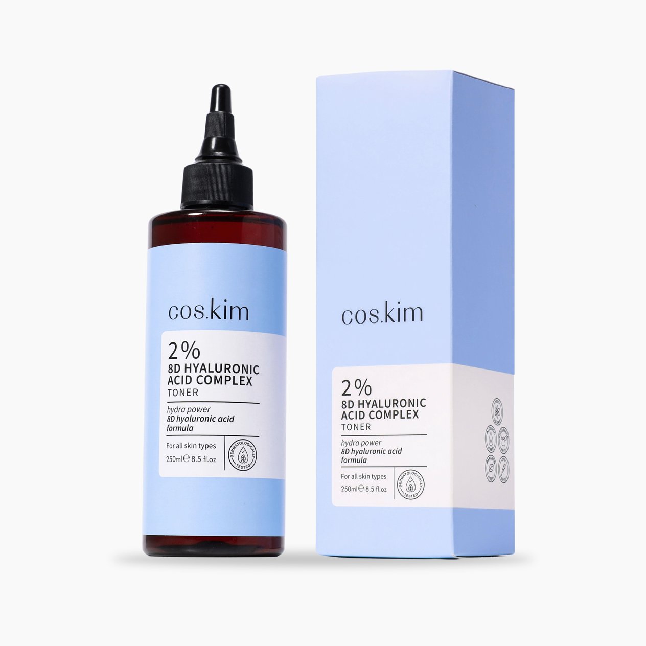 8 Çeşit Hyaluronik Asit İçeren Nemlendirici Tonik | 2% 8D Hyaluronic Acid Complex Toner 250 ml