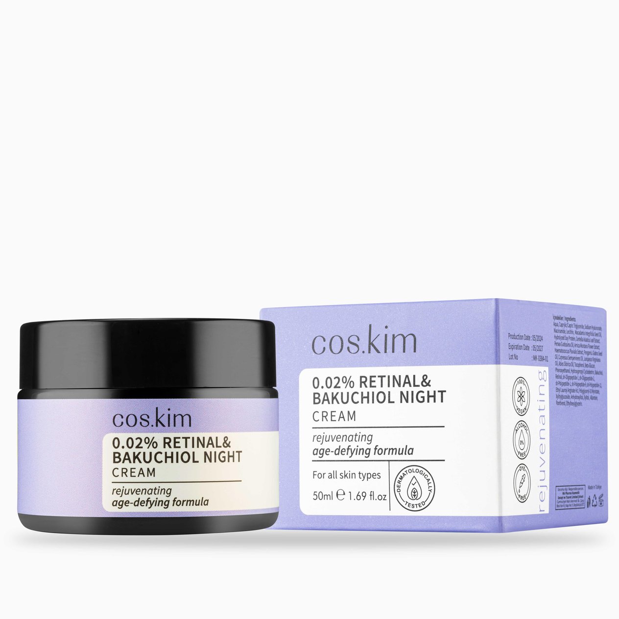Retinal & Bakuchiol Gece Kremi | Retinal & Bakuchiol Night Cream 50 ML