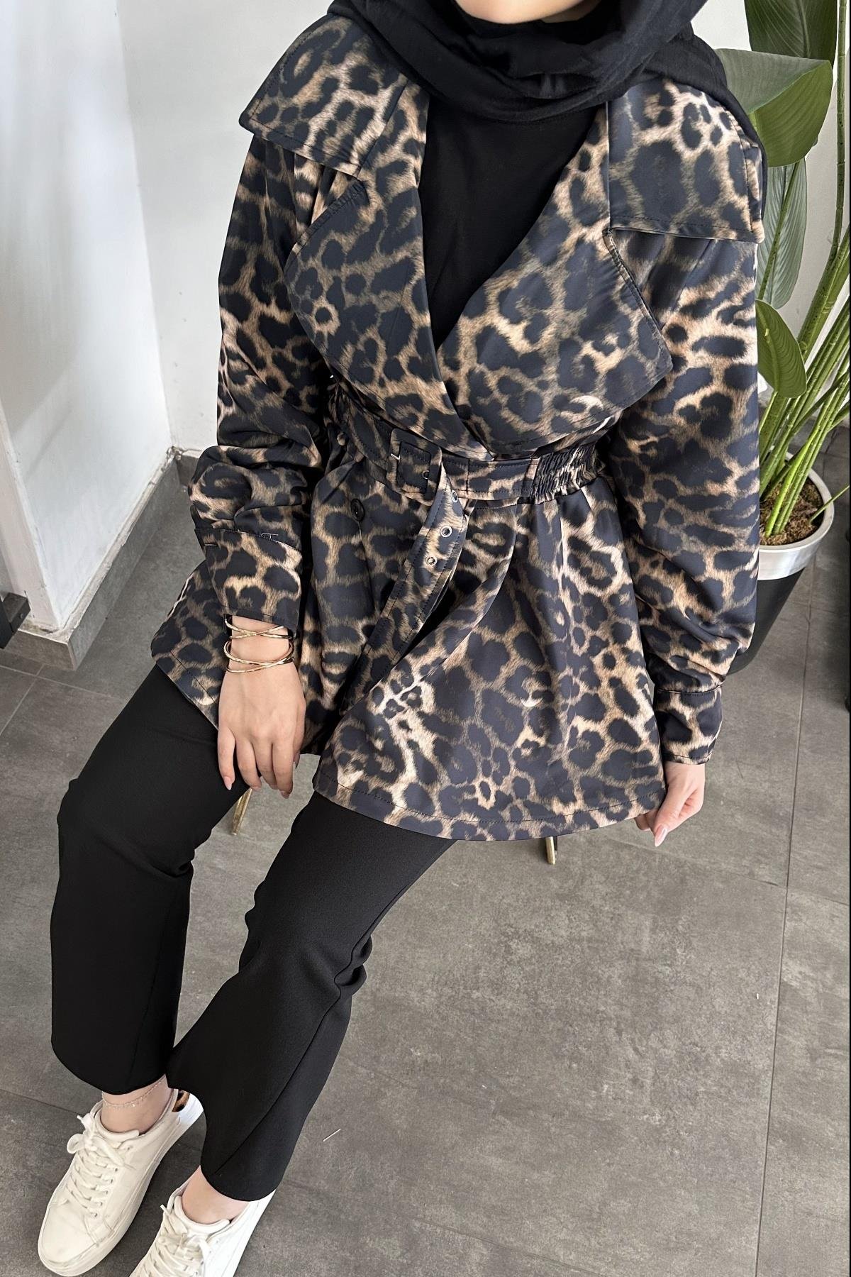 Leopar Ceket SİYAH