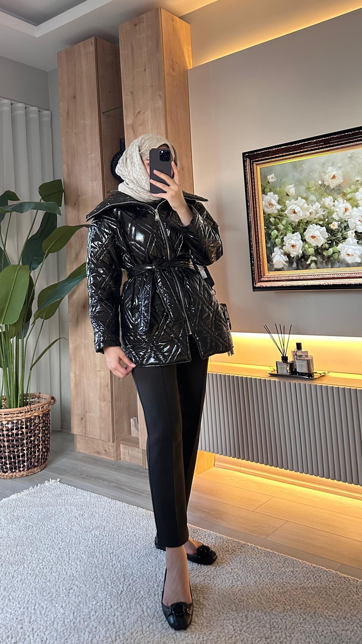 Rugan Kemerli Mont SİYAH