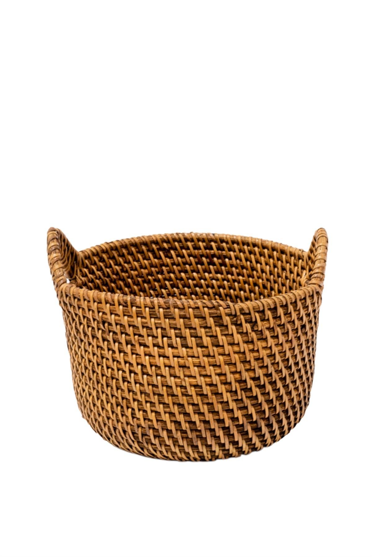 Rattan Kulplu Sepet No:3