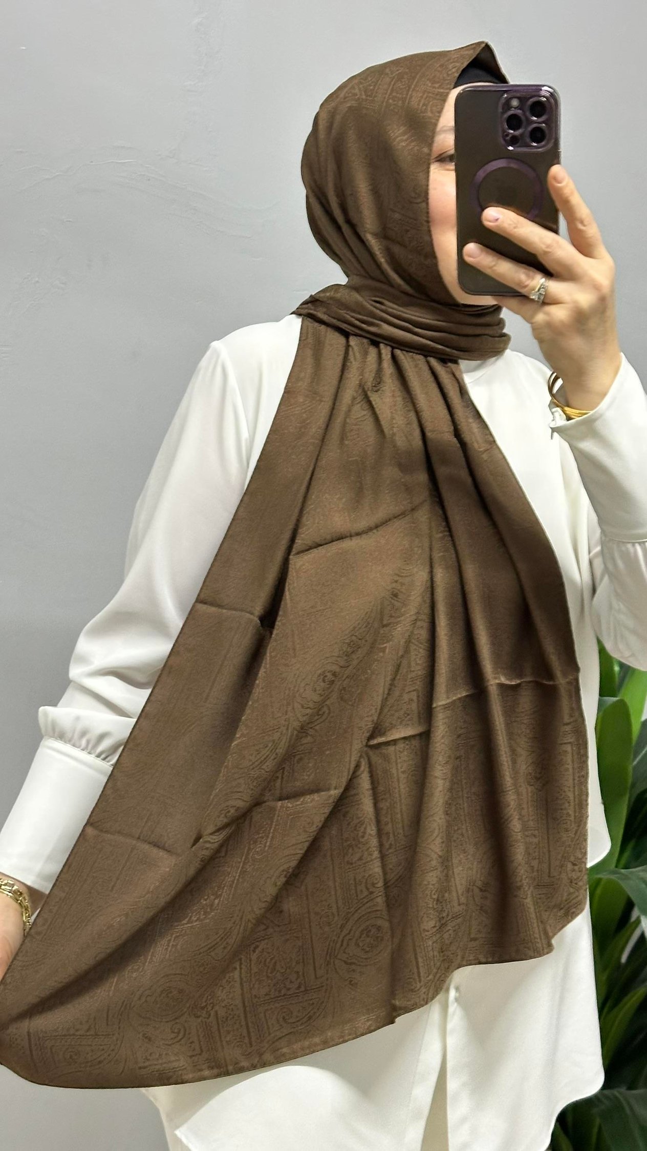 ACI KAHVE MONOGRAM STAR ŞAL