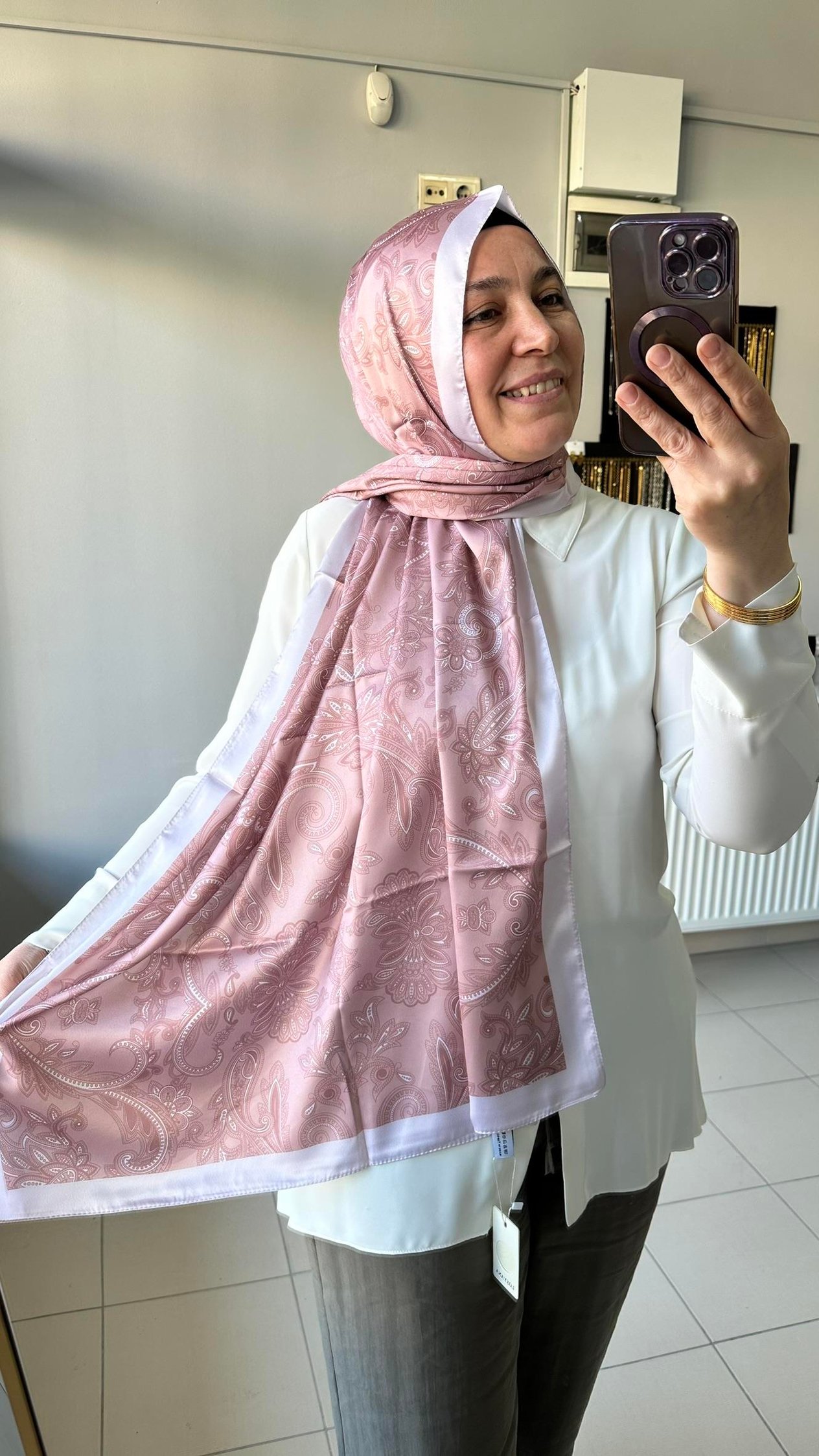 PUDRA ETNİK DESEN ŞAL