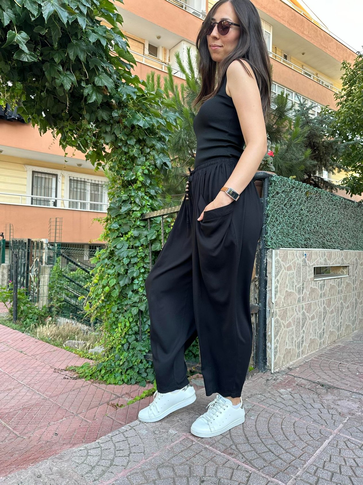 SİYAH RENK ŞALVAR PANTOLON