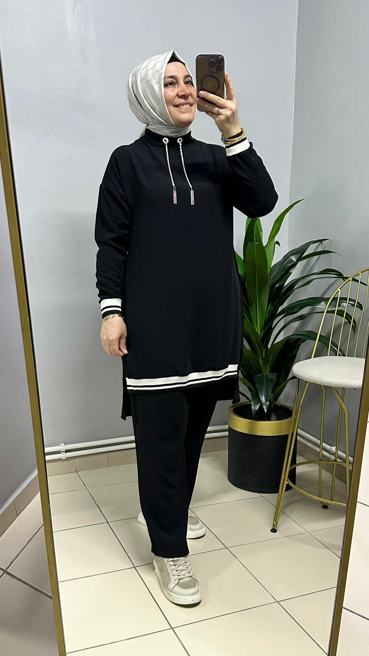 SİYAH RİBANALI İKİLİ TAKIM