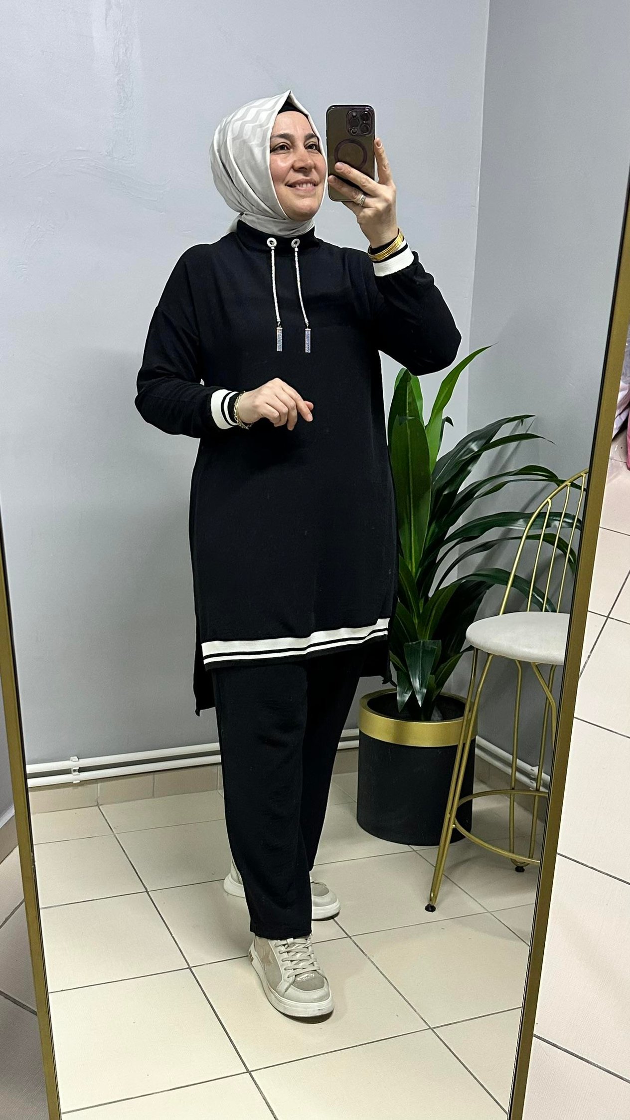 SİYAH RİBANALI İKİLİ TAKIM