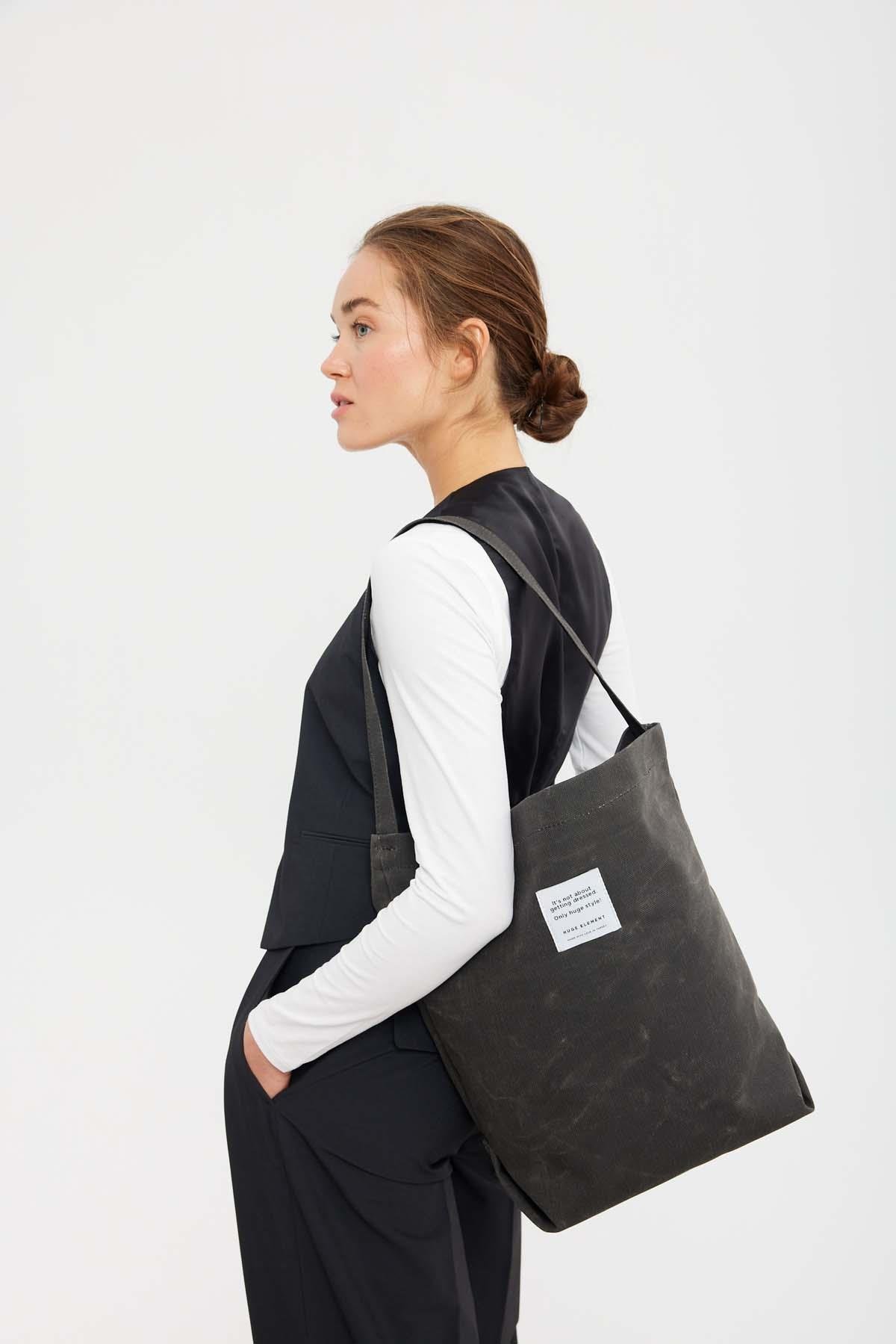 Huge Basket Bag Black