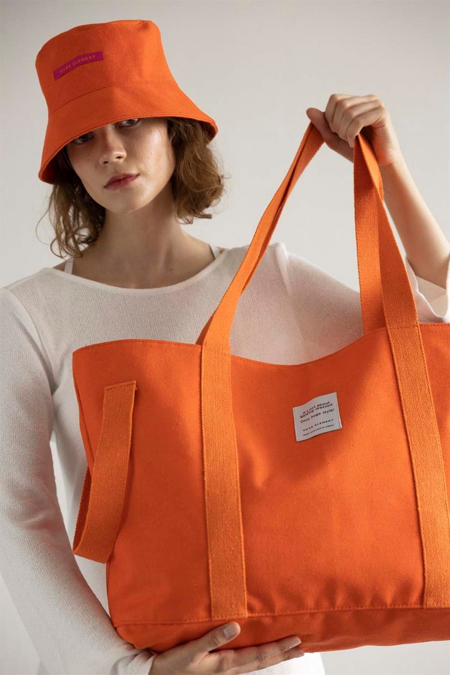 Huge Pamelo Orange Bag