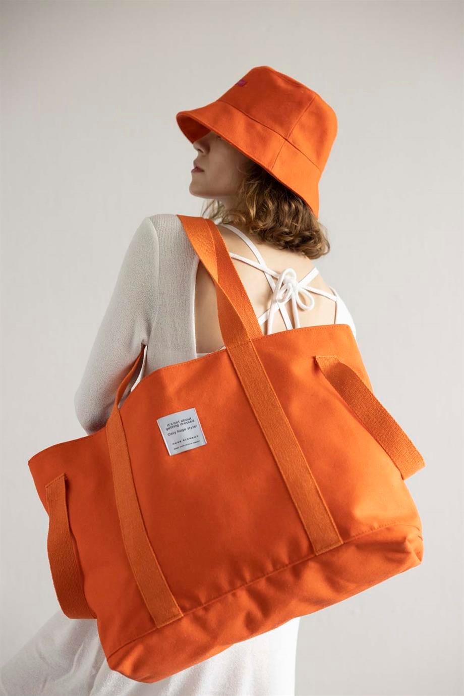 Huge Pamelo Orange Bag