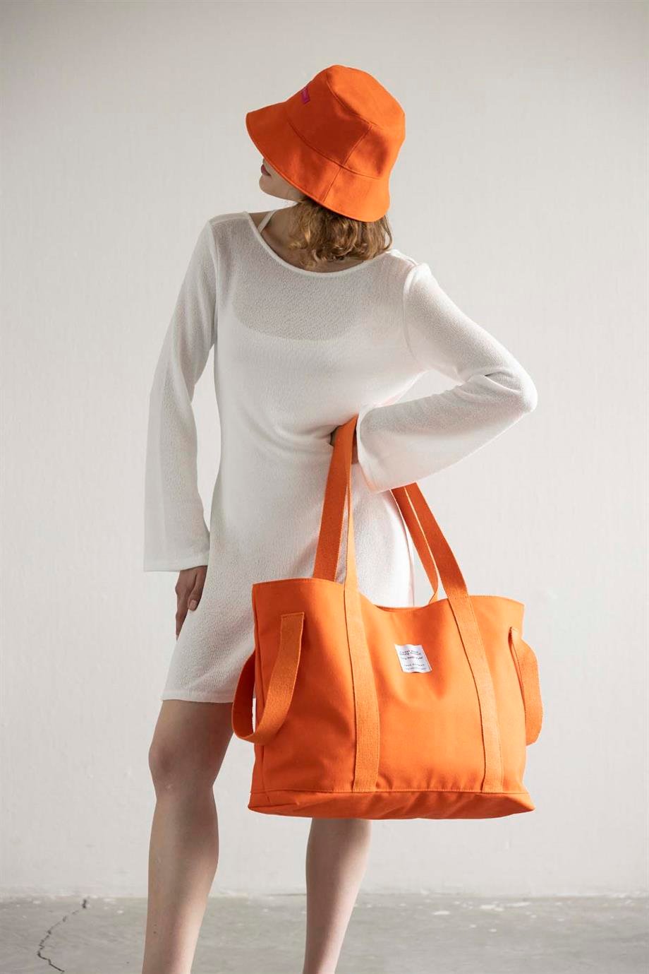Huge Pamelo Orange Bag