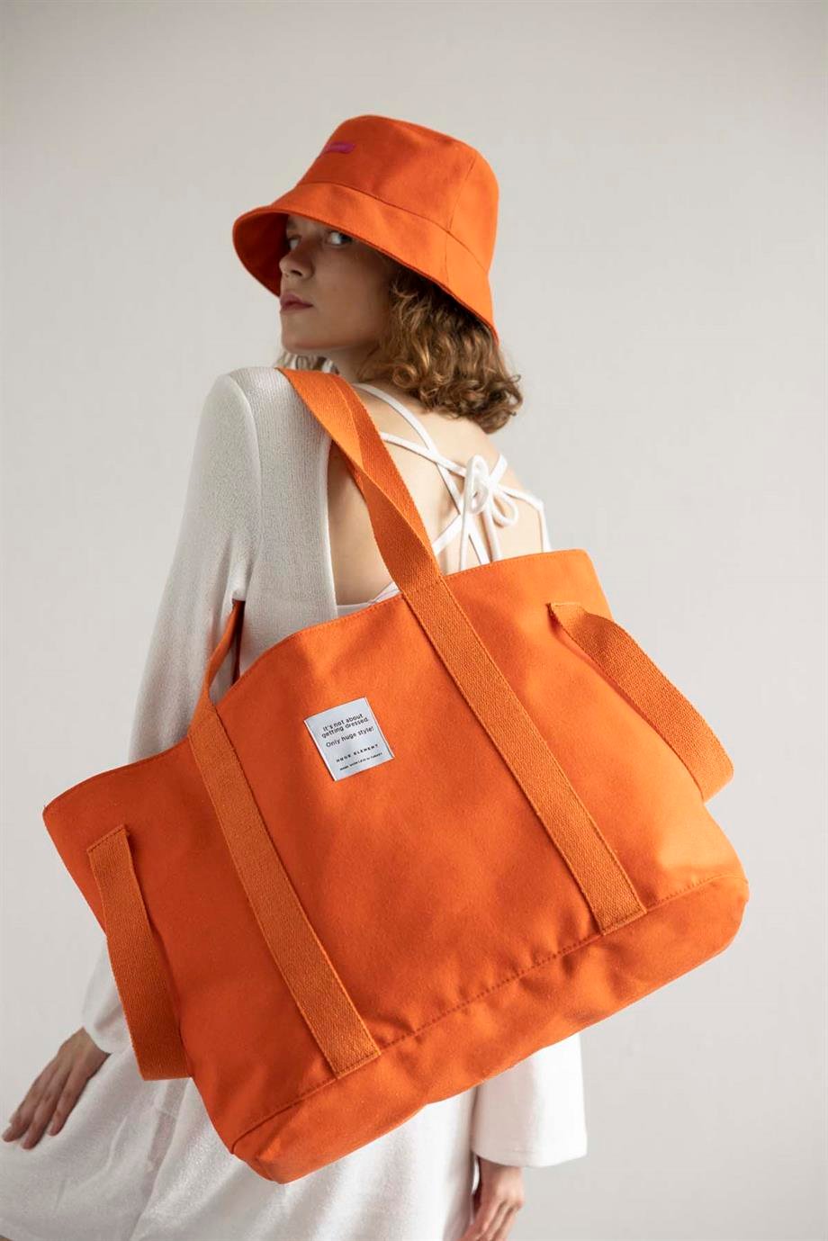 Huge Pamelo Orange Bag