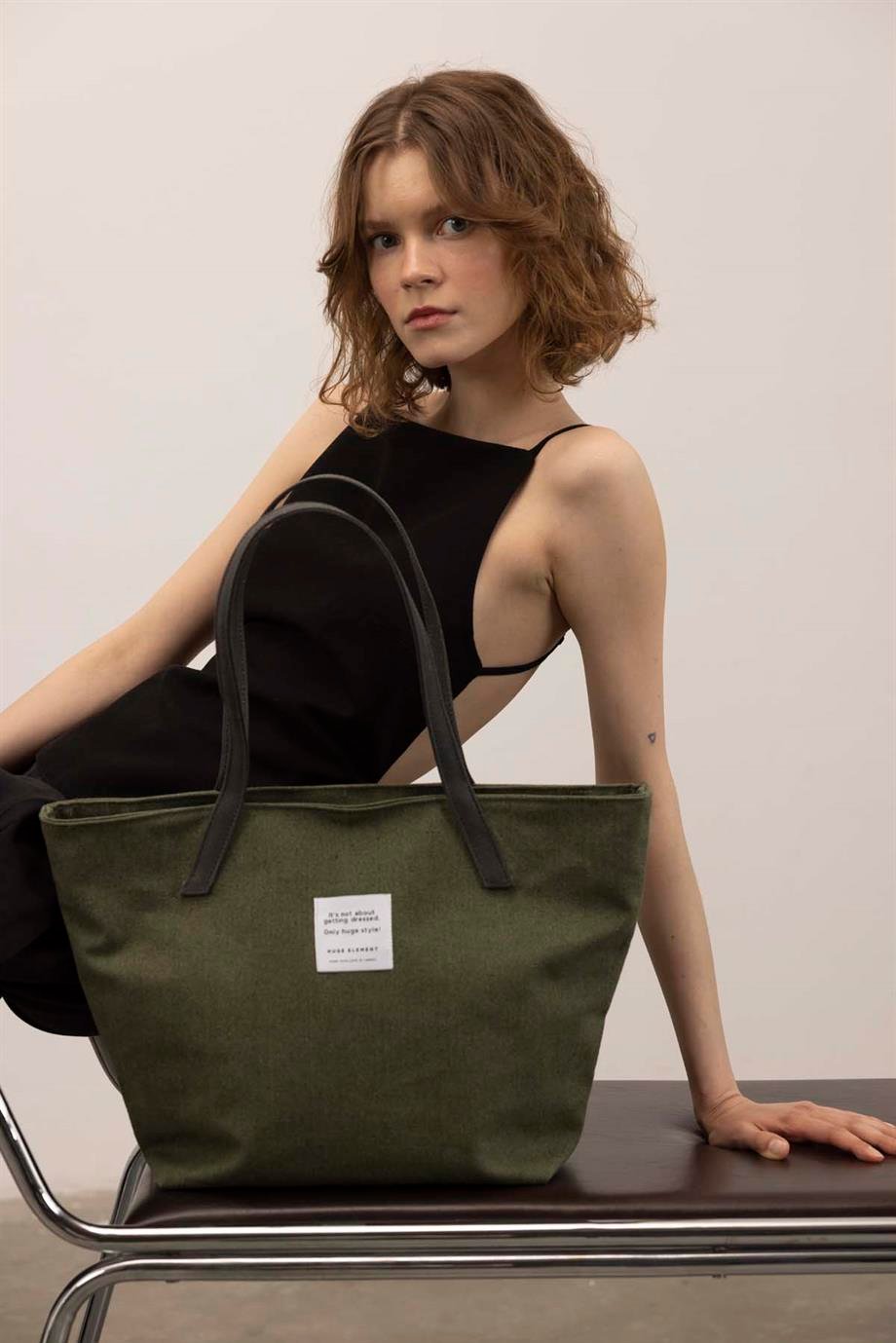 Huge Phoebe Green Bag