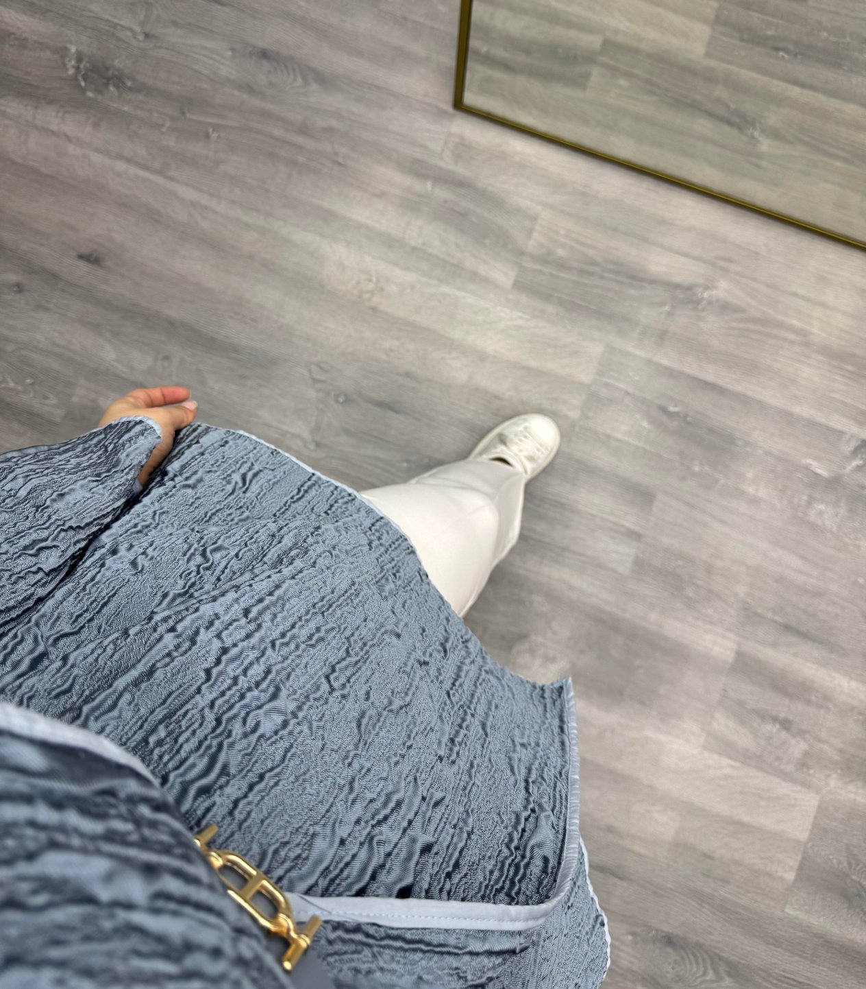 Beline Dik Yaka Jakar Ceket Mavi 