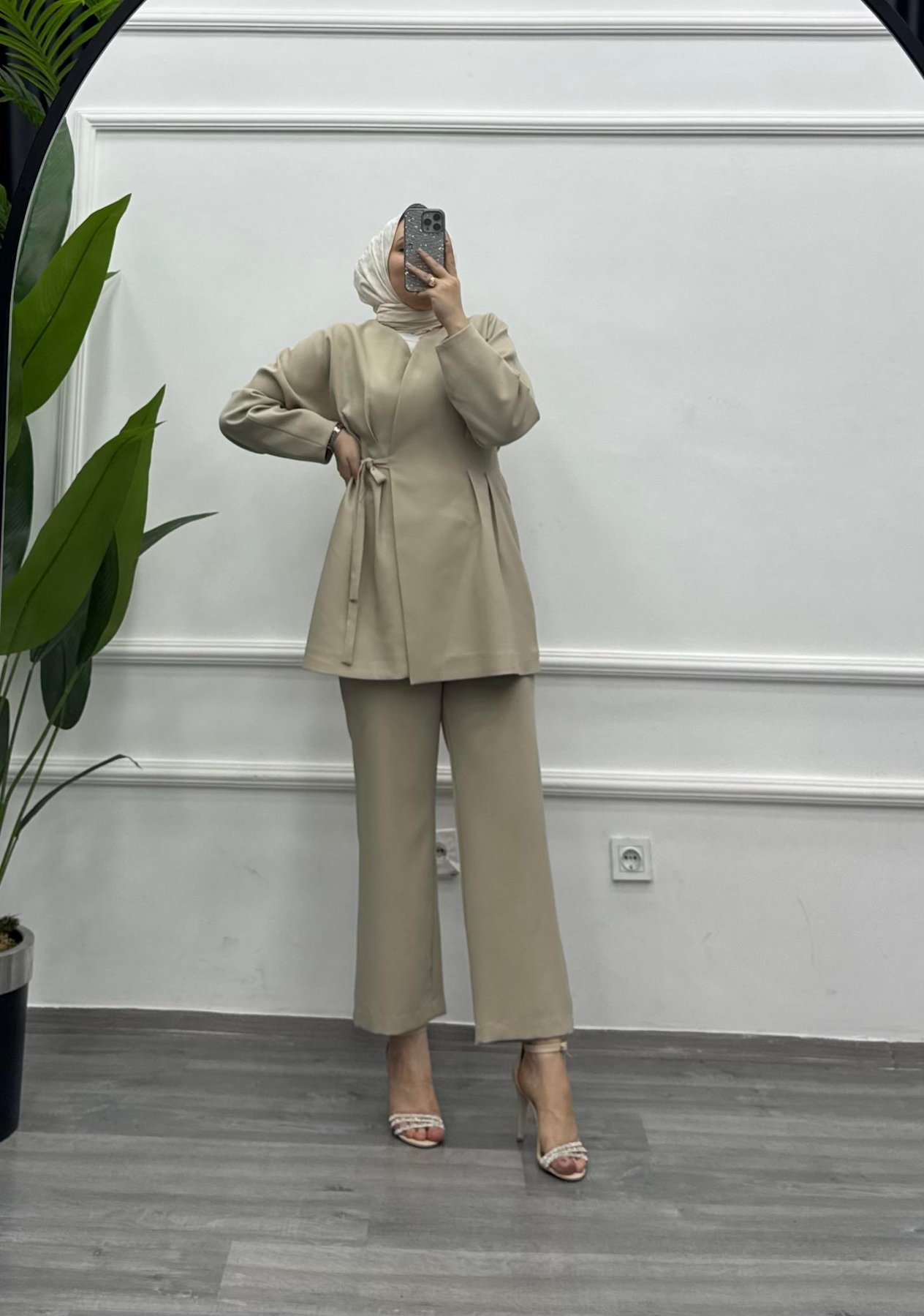 Line Kimanolu Pantolon Lu Takım (2969) Bej