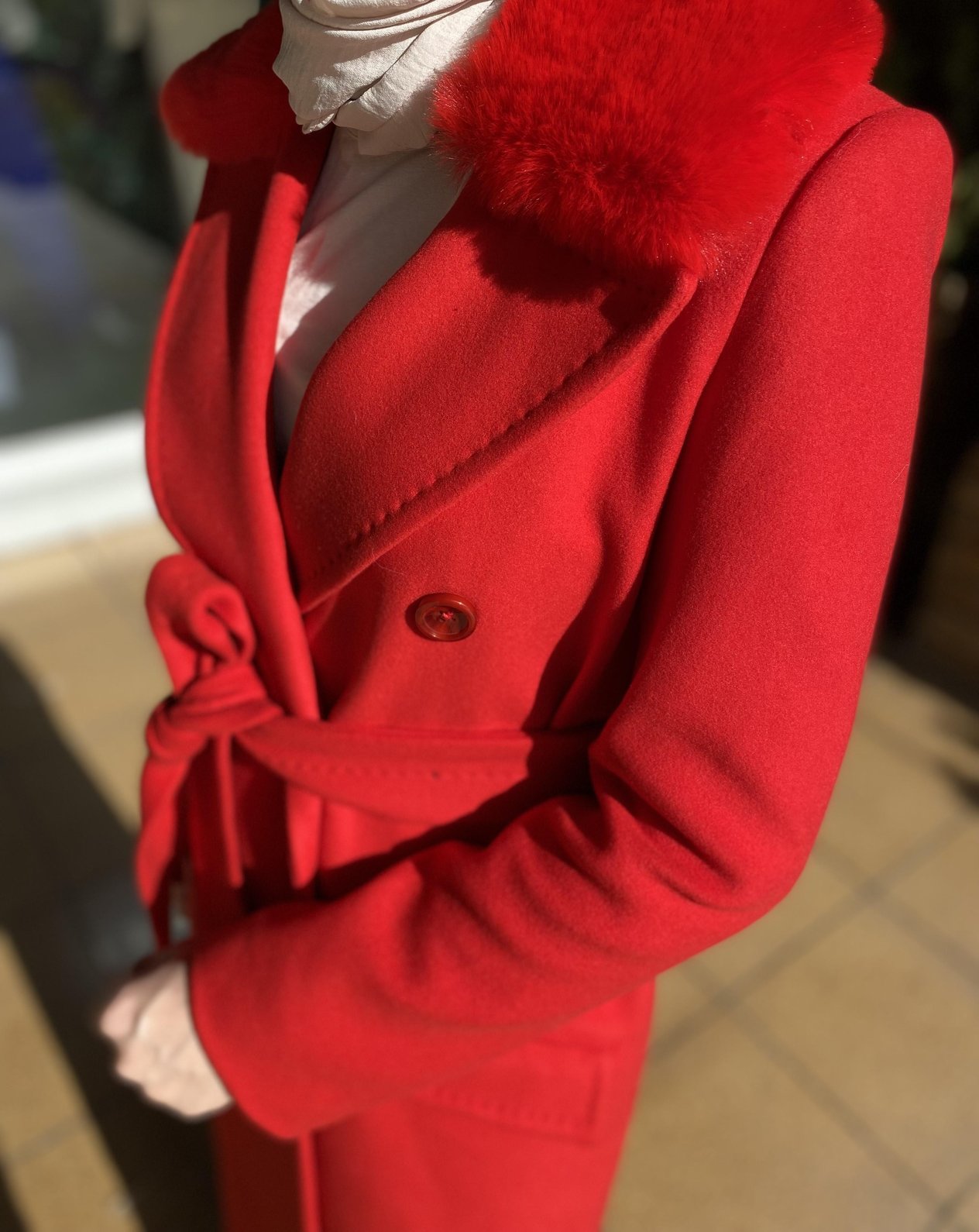 Lady Kürklü Kaşe Kaban