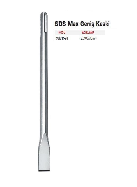 SGSSGS SDS Max Geniş Keski 18x400x40mm