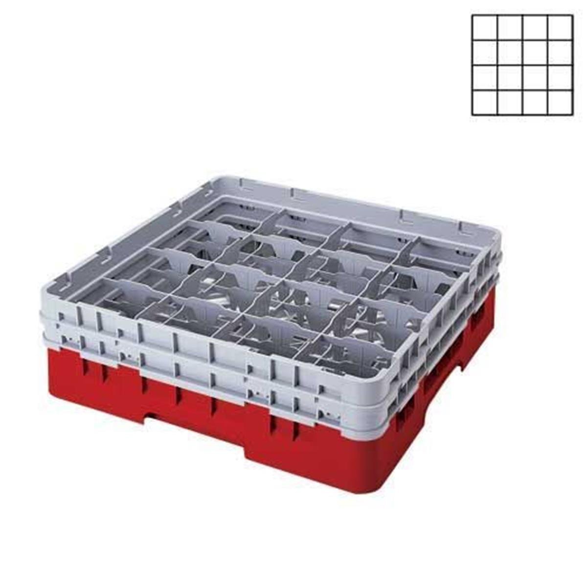 BasketlerCambro16 Bölmeli Camrack Basket 11,4 cm