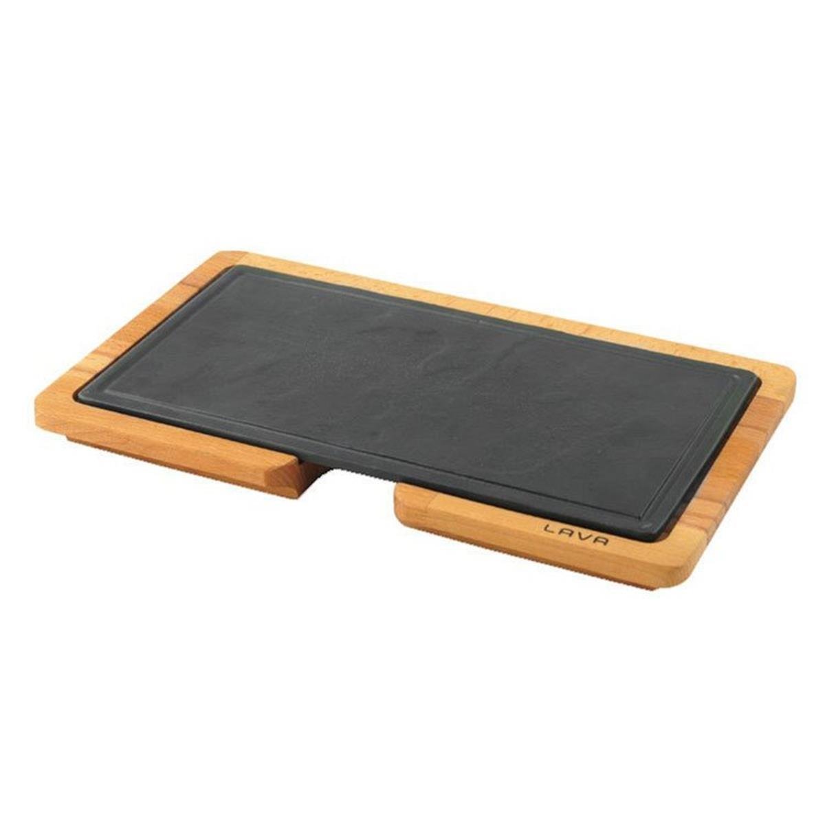 Lava Ahşap Servis Tahtası, Hot Plate Döküm Demir Plakalı 16x30 cmKayın AğacıLavaAhşap Servis Tahtası, Hot Plate Döküm Demir Plakalı