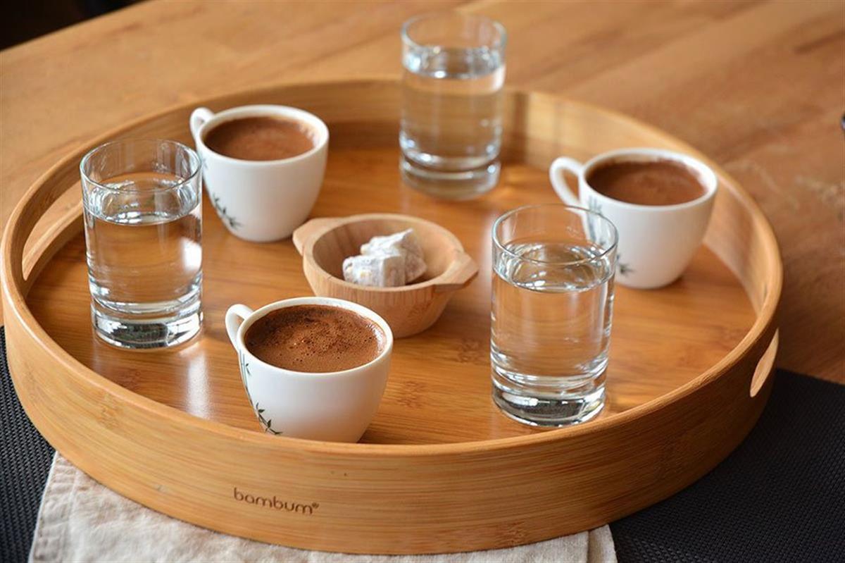 Bambum Ahşap Carne Yuvarlak TepsiBambumBambumBambu Yuvarlak Tepsi