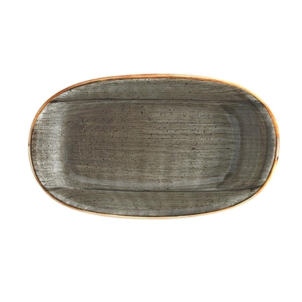 Aura SpaceBonnaBonna Aura Space Gourmet Oval Kayık Tabak 15 cm