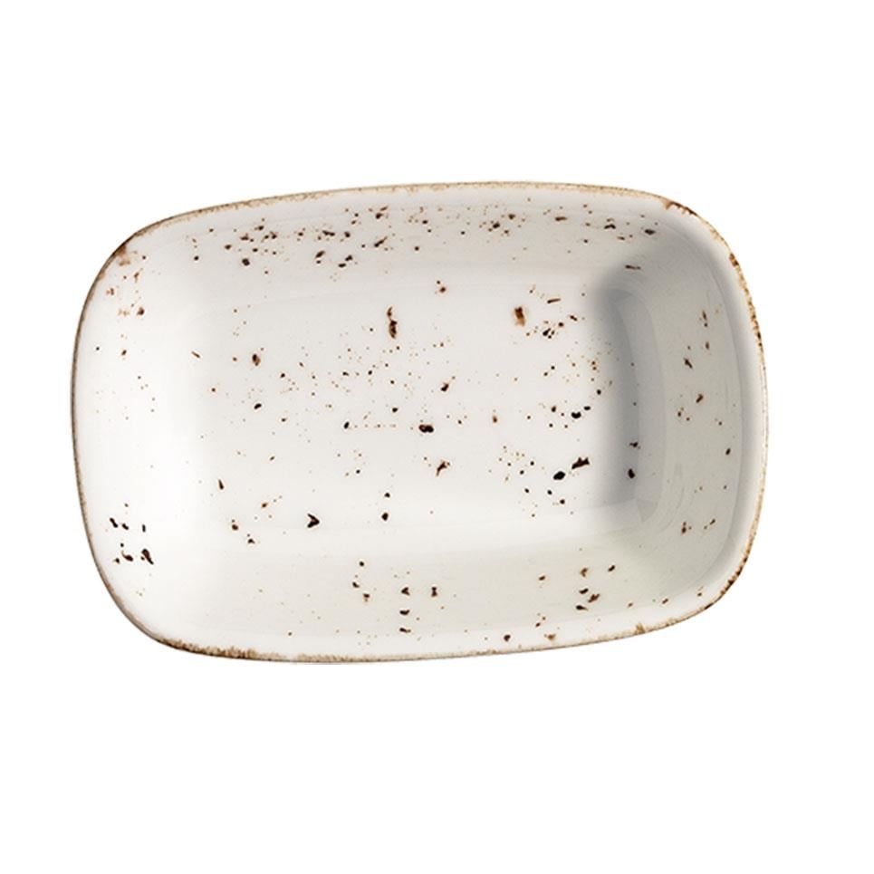 GrainBonnaBonna Grain Gourmet Dikdörtgen Kayık Tabak 12 cm