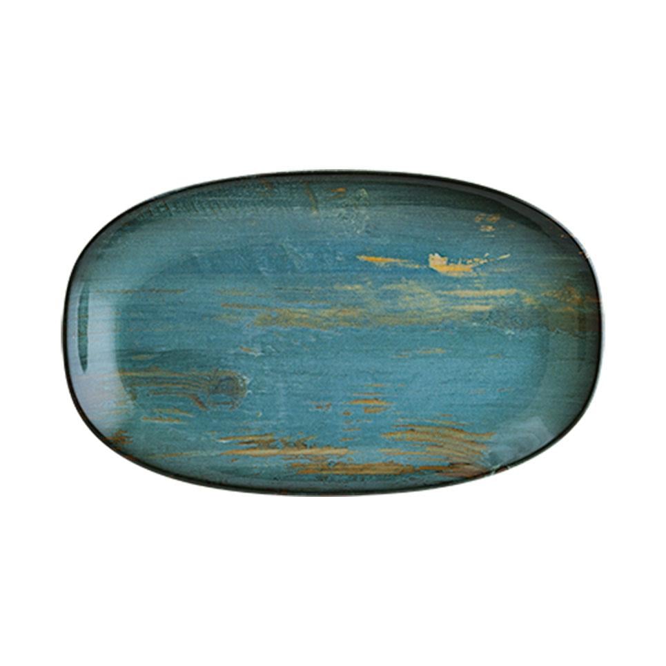 MaderaBonnaBonna Madera Mint Gourmet Oval Kayık Tabak 29 cm