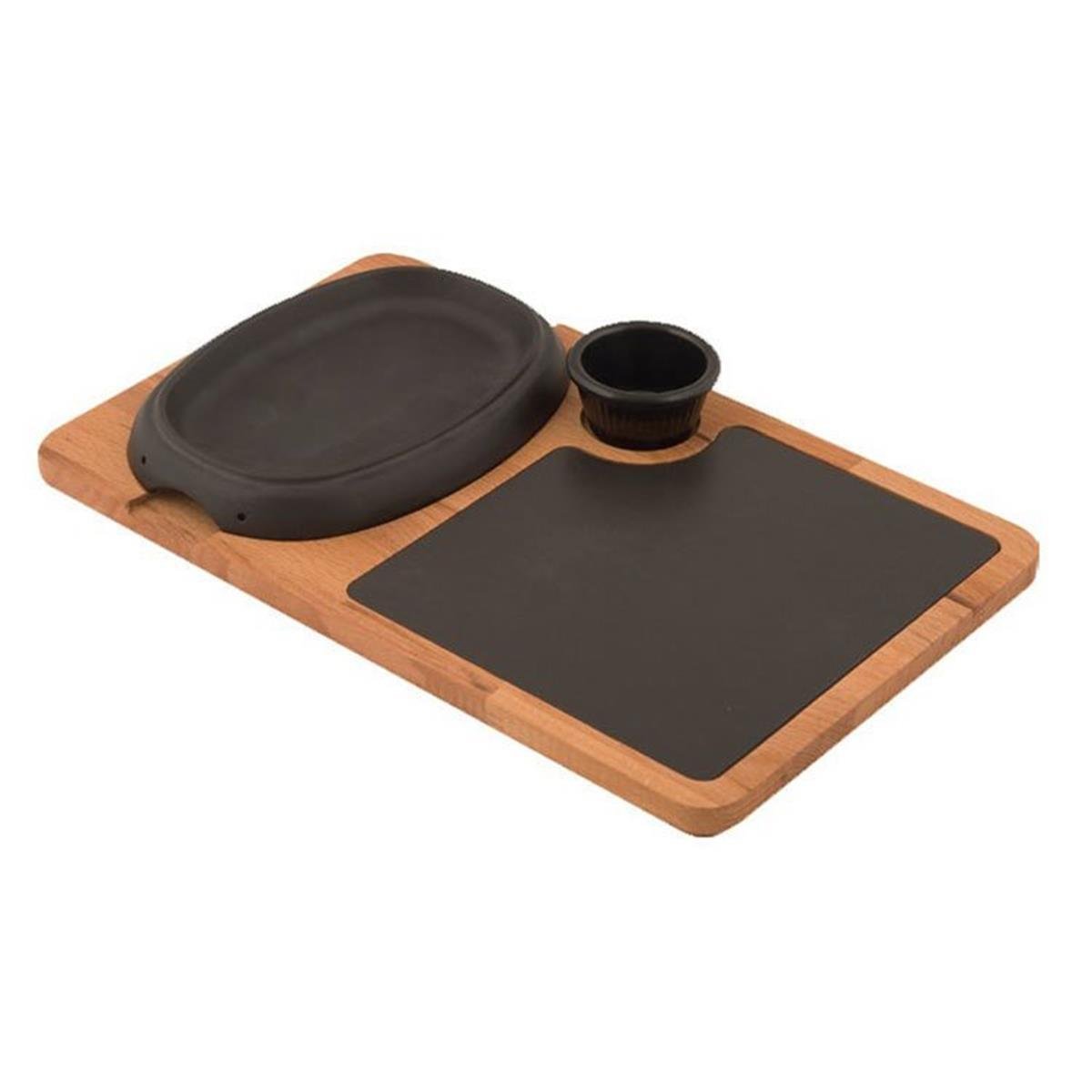 Lava Oval Hot Plate, Ahşap ve Porselen Servis Plakası 12x19 cmKayın AğacıLavaOval Hot Plate, Ahşap ve Porselen Servis Plakası