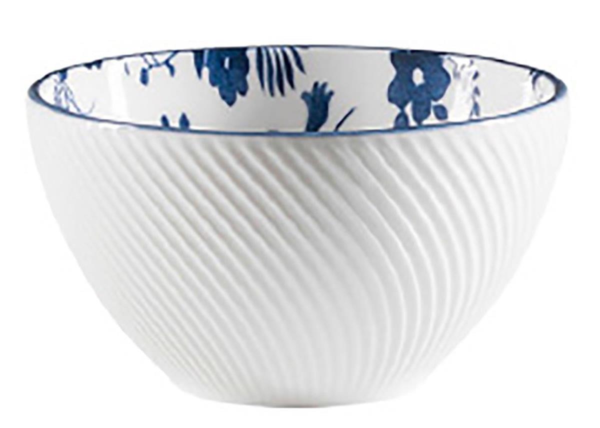 Jumbo | Deep Blue | Porselen Çiçekli Minimal KaseDeep BlueJumboPorselen Çiçekli Minimal Kase