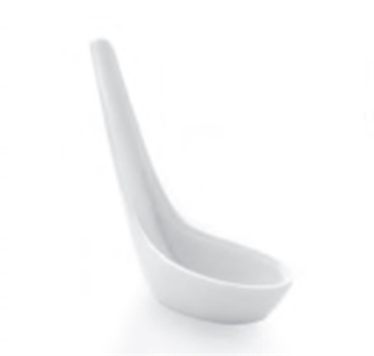 Meze Tek Lokma TapasGüral PorselenPorselen Kaşık Dekorsuz 9 cm