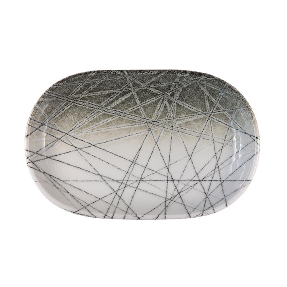 CaosID FinePorser Canyon Oval Kayık Tabak 33 cm
