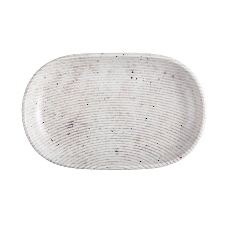 GrigioID FinePorser Grigio Oval Kayık Tabak 33 cm